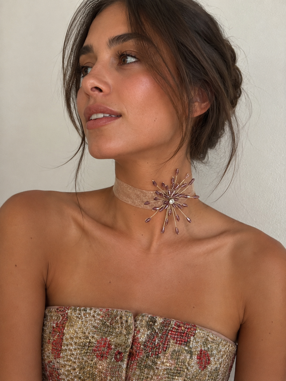 Choker Astra Lila